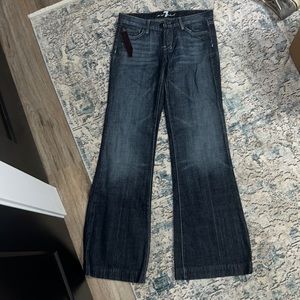 Never worn! 7 For all man kind flare jeans